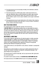 Preview for 19 page of Ego Power+ CHX5500 Operator'S Manual