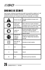 Предварительный просмотр 26 страницы Ego Power+ CHX5500 Operator'S Manual