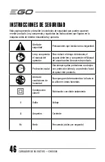 Предварительный просмотр 46 страницы Ego Power+ CHX5500 Operator'S Manual