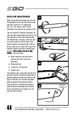 Предварительный просмотр 44 страницы Ego Power+ CS1610 Operator'S Manual