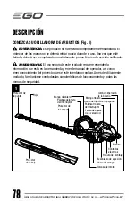 Предварительный просмотр 78 страницы Ego Power+ HT2500 Operator'S Manual