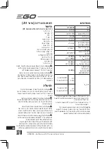 Preview for 170 page of Ego Power+ HT2600E Manual