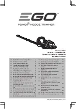 Предварительный просмотр 1 страницы Ego Power+ HT5100E Operator'S Manual