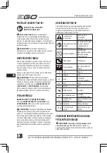 Предварительный просмотр 124 страницы Ego Power+ HT5100E Operator'S Manual