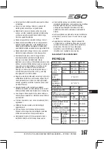 Предварительный просмотр 167 страницы Ego Power+ HT5100E Operator'S Manual