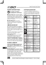 Предварительный просмотр 206 страницы Ego Power+ HT5100E Operator'S Manual