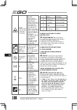 Предварительный просмотр 100 страницы Ego Power+ HTA2000 Operator'S Manual