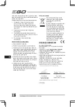 Предварительный просмотр 116 страницы Ego Power+ HTA2000 Operator'S Manual