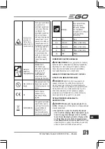 Предварительный просмотр 179 страницы Ego Power+ HTA2000 Operator'S Manual