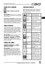 Preview for 71 page of Ego Power+ LM1900E-SP Operator'S Manual