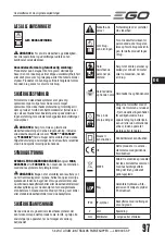 Preview for 97 page of Ego Power+ LM1900E-SP Operator'S Manual