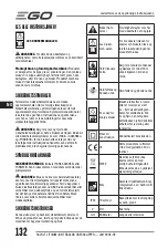 Preview for 132 page of Ego Power+ LM1900E-SP Operator'S Manual