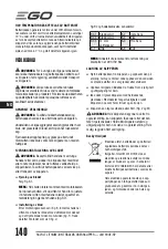 Preview for 140 page of Ego Power+ LM1900E-SP Operator'S Manual