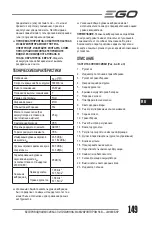 Preview for 149 page of Ego Power+ LM1900E-SP Operator'S Manual