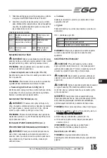 Preview for 175 page of Ego Power+ LM1900E-SP Operator'S Manual