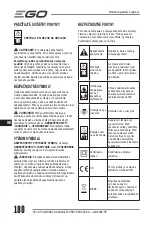 Preview for 180 page of Ego Power+ LM1900E-SP Operator'S Manual