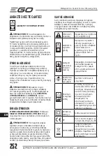 Preview for 252 page of Ego Power+ LM1900E-SP Operator'S Manual