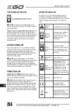 Preview for 266 page of Ego Power+ LM1900E-SP Operator'S Manual