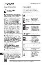 Preview for 290 page of Ego Power+ LM1900E-SP Operator'S Manual