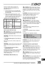 Preview for 323 page of Ego Power+ LM1900E-SP Operator'S Manual