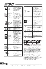 Предварительный просмотр 330 страницы Ego Power+ LM1900E-SP Operator'S Manual