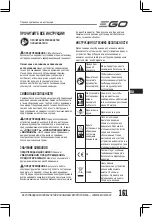 Preview for 161 page of Ego Power+ LM1900E Operator'S Manual