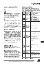 Предварительный просмотр 195 страницы Ego Power+ LM2020E Operator'S Manual