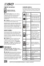 Предварительный просмотр 220 страницы Ego Power+ LM2020E Operator'S Manual