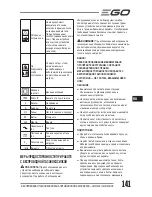 Preview for 141 page of Ego Power+ LM2120E Operator'S Manual