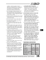 Предварительный просмотр 145 страницы Ego Power+ LM2120E Operator'S Manual