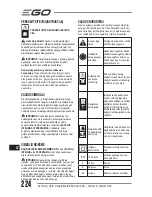 Preview for 224 page of Ego Power+ LM2120E Operator'S Manual