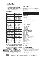 Preview for 266 page of Ego Power+ LM2120E Operator'S Manual