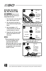 Предварительный просмотр 48 страницы Ego Power+ LM2130 Operator'S Manual