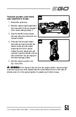 Предварительный просмотр 51 страницы Ego Power+ LM2130 Operator'S Manual