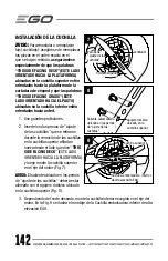 Preview for 142 page of Ego Power+ LM2130 Operator'S Manual