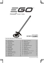 Предварительный просмотр 1 страницы Ego Power+ RTA2300 Operator'S Manual