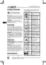 Предварительный просмотр 52 страницы Ego Power+ RTA2300 Operator'S Manual