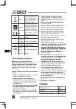 Предварительный просмотр 84 страницы Ego Power+ RTA2300 Operator'S Manual