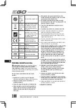 Предварительный просмотр 108 страницы Ego Power+ RTA2300 Operator'S Manual