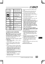 Предварительный просмотр 113 страницы Ego Power+ RTA2300 Operator'S Manual