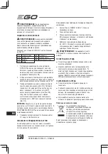 Предварительный просмотр 150 страницы Ego Power+ RTA2300 Operator'S Manual