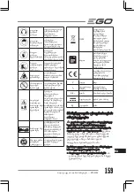 Предварительный просмотр 159 страницы Ego Power+ RTA2300 Operator'S Manual