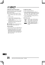 Предварительный просмотр 176 страницы Ego Power+ RTA2300 Operator'S Manual