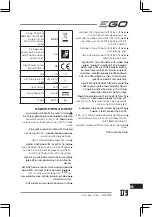 Предварительный просмотр 179 страницы Ego Power+ RTA2300 Operator'S Manual