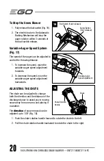 Preview for 20 page of Ego Power+ SNT2110 Operator'S Manual