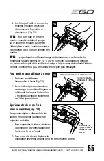 Preview for 55 page of Ego Power+ SNT2110 Operator'S Manual