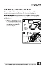 Preview for 103 page of Ego Power+ SNT2110 Operator'S Manual