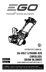 Ego Power+ SNT2120AP Operator'S Manual preview