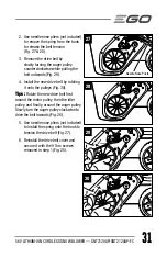 Preview for 31 page of Ego Power+ SNT2120AP Operator'S Manual