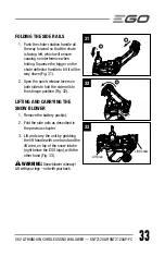 Preview for 33 page of Ego Power+ SNT2120AP Operator'S Manual